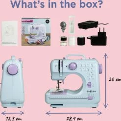 Crafts & Co. Crafts & Co Naaimachine - Ideaal Voor Beginners - 12 Ingebouwde Steken 16 Crafts & Co. Crafts & Co Naaimachine - Ideaal Voor Beginners - 12 Ingebouwde Steken -SolisVac Plus Shop 550x547 4