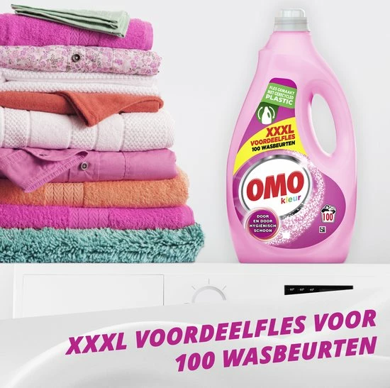 Omo Vloeibaar Wasmiddel Kleur - 100 Wasbeurten - Grootverpakking 6 Omo Vloeibaar Wasmiddel Kleur - 100 Wasbeurten - Grootverpakking - Afbeelding 6
