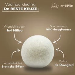 Droger Ballen XL 6 Stuks Inclusief Lavendelolie – Zero Waste Dryer Balls - Duurzaam – Wasverzachter – Herbruikbare Drogerballen – Droogt De Was Sneller – Tiny Panda 19 Droger Ballen XL 6 Stuks Inclusief Lavendelolie – Zero Waste Dryer Balls - Duurzaam – Wasverzachter – Herbruikbare Drogerballen – Droogt De Was Sneller – Tiny Panda -SolisVac Plus Shop 550x549 18