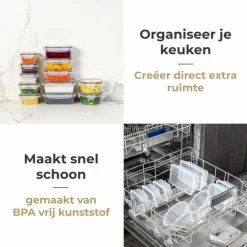 Vershoudbakjes - Meal Prep Bakjes - Lunchbox - Diepvriesbakjes - Vershouddoos - Vershoudbakjes Set - Plastic Bakjes - Voedselcontainer - Magnetron Bakjes Met Deksel - 16 Stuks - BPA Vrij - Stosh 23 Vershoudbakjes - Meal Prep Bakjes - Lunchbox - Diepvriesbakjes - Vershouddoos - Vershoudbakjes Set - Plastic Bakjes - Voedselcontainer - Magnetron Bakjes Met Deksel - 16 Stuks - BPA Vrij - Stosh -SolisVac Plus Shop 550x549 20