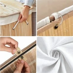 Merkloos Bamboe Wasmand Met Deksel, Katoenen Zak En Handvaten - 72L - Natuurlijk Bruin 10 Merkloos Bamboe Wasmand Met Deksel, Katoenen Zak En Handvaten - 72L - Natuurlijk Bruin -SolisVac Plus Shop 550x549 66