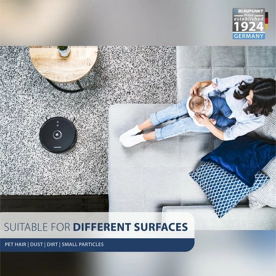 Blaupunkt Bluebot XTREME BPK-VCBB1XTE - Robotstofzuiger Met Dweilfunctie - Laser Navigatie - 3000Pa 17 Blaupunkt Bluebot XTREME BPK-VCBB1XTE - Robotstofzuiger Met Dweilfunctie - Laser Navigatie - 3000Pa - Afbeelding 17