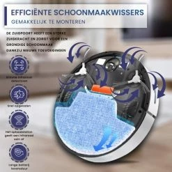 Heevey Robotstofzuiger Met Dweilfunctie - Slimme Navigatie - Automatisch Oplaadstation - Inclusief App & Afstandsbediening 12 Heevey Robotstofzuiger Met Dweilfunctie - Slimme Navigatie - Automatisch Oplaadstation - Inclusief App & Afstandsbediening -SolisVac Plus Shop 550x550 1019