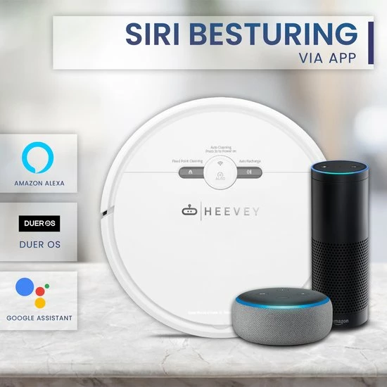 Heevey Robotstofzuiger Met Dweilfunctie - Slimme Navigatie - Automatisch Oplaadstation - Inclusief App & Afstandsbediening 7 Heevey Robotstofzuiger Met Dweilfunctie - Slimme Navigatie - Automatisch Oplaadstation - Inclusief App & Afstandsbediening - Afbeelding 7