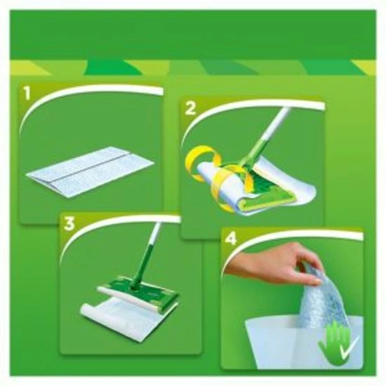 Swiffer Vloerreiniger XXL Droge Doekjes - Voordeelverpakking 6 X 16 Navullingen 6 Swiffer Vloerreiniger XXL Droge Doekjes - Voordeelverpakking 6 X 16 Navullingen - Afbeelding 6