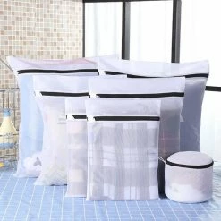 Merkloos Waszakken - Wasnetten - Bescherm Je Wasgoed En Wasmachine - Packing Cubes - Travel Organizer - 7 Stuks -SolisVac Plus Shop 550x550 1095