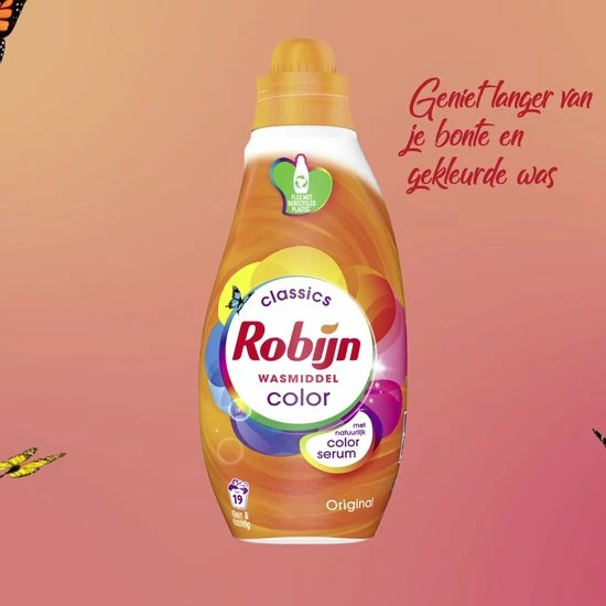 Robijn Klein & Krachtig Classics Color Vloeibaar Wasmiddel - 152 Wasbeurten - Voordeelverpakking 2 Robijn Klein & Krachtig Classics Color Vloeibaar Wasmiddel - 152 Wasbeurten - Voordeelverpakking - Afbeelding 2