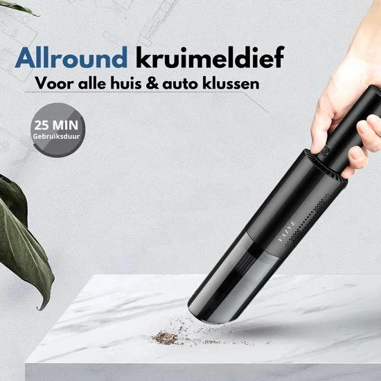 VAIVE Kruimelzuiger Snoerloos - Incl. Opzetstukken - Modern - Handstofzuiger 2 VAIVE Kruimelzuiger Snoerloos - Incl. Opzetstukken - Modern - Handstofzuiger - Afbeelding 2