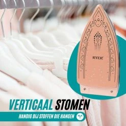 RYER Stoomstrijkijzer Met Stoomgenerator - Iron - Keramische Zoolplaat 15 RYER Stoomstrijkijzer Met Stoomgenerator - Iron - Keramische Zoolplaat -SolisVac Plus Shop 550x550 1188