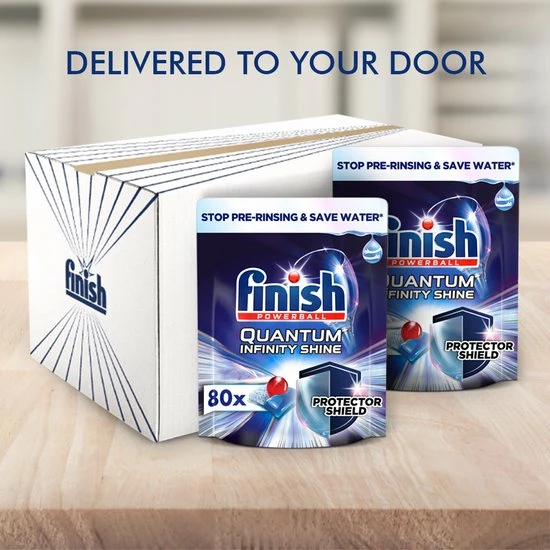 Finish Quantum Ultimate Infinity Shine Vaatwastabletten - 80 Capsules 6 Finish Quantum Ultimate Infinity Shine Vaatwastabletten - 80 Capsules - Afbeelding 6
