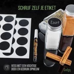 Gadgy 24 Glazen Kruidenpotjes Set Met Deksel En Strooideksel - Kruidenstrooier - Incl. Labels Krijtstift Trechter En Borstel 19 Gadgy 24 Glazen Kruidenpotjes Set Met Deksel En Strooideksel - Kruidenstrooier - Incl. Labels Krijtstift Trechter En Borstel -SolisVac Plus Shop 550x550 1275