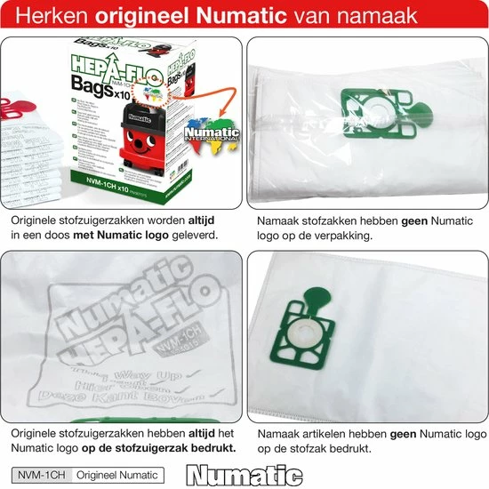 Numatic - Stofzuigerzak - 10 Stuks 2 Numatic - Stofzuigerzak - 10 Stuks - Afbeelding 2