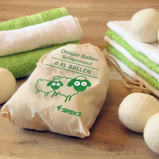 Droger Ballen Wol - Wasdroger Herbruikbare Wollen Droger Ballen - Droogballen Voor Snellere Droogtijd- Set 6 Stuks - Swilix 6 Droger Ballen Wol - Wasdroger Herbruikbare Wollen Droger Ballen - Droogballen Voor Snellere Droogtijd- Set 6 Stuks - Swilix - Afbeelding 6