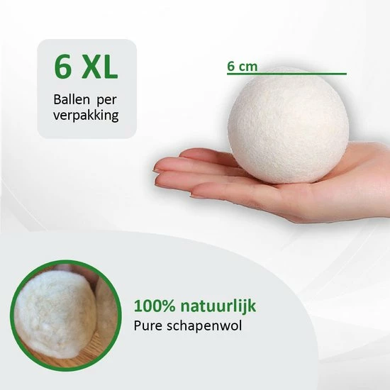 Droger Ballen Wol - Wasdroger Herbruikbare Wollen Droger Ballen - Droogballen Voor Snellere Droogtijd- Set 6 Stuks - Swilix 7 Droger Ballen Wol - Wasdroger Herbruikbare Wollen Droger Ballen - Droogballen Voor Snellere Droogtijd- Set 6 Stuks - Swilix - Afbeelding 7