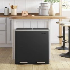 O'DADDY® Prullenbak Afvalscheiding - Vuilnisbak 60L (2x 30L) - 59 X 65 X 32 Cm - Zwart 13 O'DADDY® Prullenbak Afvalscheiding - Vuilnisbak 60L (2x 30L) - 59 X 65 X 32 Cm - Zwart -SolisVac Plus Shop 550x550 1372