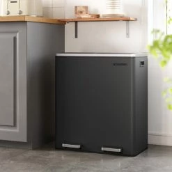 O'DADDY® Prullenbak Afvalscheiding - Vuilnisbak 60L (2x 30L) - 59 X 65 X 32 Cm - Zwart 14 O'DADDY® Prullenbak Afvalscheiding - Vuilnisbak 60L (2x 30L) - 59 X 65 X 32 Cm - Zwart -SolisVac Plus Shop 550x550 1373