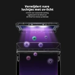 FlinQ Pure Sensor Prullenbak - Zwart - UV-licht - Fotokatalyse Reiniging - Geen Geuren & Bacteriën -SolisVac Plus Shop 550x550 1385