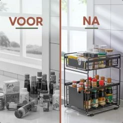 Clear Living Gootsteenkast Organizer - Keukenkast Organizer - Keuken Organizer - Gootsteen Organizer - Zwart 20 Clear Living Gootsteenkast Organizer - Keukenkast Organizer - Keuken Organizer - Gootsteen Organizer - Zwart -SolisVac Plus Shop 550x550 1405