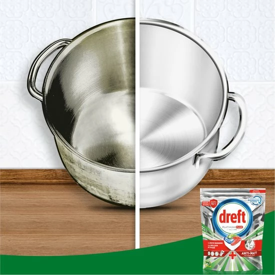 Dreft Platinum Plus All In One Fresh Herbal Breeze - 90 Vaatwascapsules 6 Dreft Platinum Plus All In One Fresh Herbal Breeze - 90 Vaatwascapsules - Afbeelding 6