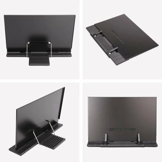 Soothe 7-Traps Verstelbare Boekenstandaard – Kookboekstandaard – Boekenhouder – Tablethouder – Documentenhouder – Zwart Metaal 5 Soothe 7-Traps Verstelbare Boekenstandaard – Kookboekstandaard – Boekenhouder – Tablethouder – Documentenhouder – Zwart Metaal - Afbeelding 5