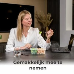 Vershoudbakjes - Meal Prep Bakjes - Lunchbox - Diepvriesbakjes - Vershouddoos - 5 Stuks - 1050ML - BPA Vrij - Stosh -SolisVac Plus Shop 550x550 1456