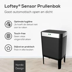 Loftey Sensor Prullenbak 60 Liter – Touch Free Afvalbak - Afvalemmer - Afvalscheiding 2x30L - Keuken - Zwart/RVS 13 Loftey Sensor Prullenbak 60 Liter – Touch Free Afvalbak - Afvalemmer - Afvalscheiding 2x30L - Keuken - Zwart/RVS -SolisVac Plus Shop 550x550 1473