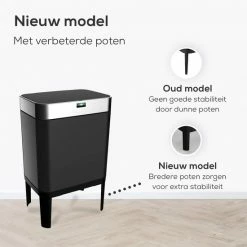 Loftey Sensor Prullenbak 60 Liter – Touch Free Afvalbak - Afvalemmer - Afvalscheiding 2x30L - Keuken - Zwart/RVS 18 Loftey Sensor Prullenbak 60 Liter – Touch Free Afvalbak - Afvalemmer - Afvalscheiding 2x30L - Keuken - Zwart/RVS -SolisVac Plus Shop 550x550 1478