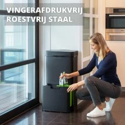 Homra Nexo Afvalscheiding Sensor Prullenbak Zwart 72 Liter - 3 Vakken - 2x12L+48L - Infrarood Sensor - Design Trio Afvalemmer - Afvalscheidingsprullenbak - Keuken Afvalemmer - Recycle Afvalbak - Hygiënisch - Kantoor Vuilbak - Elektrisch - Vuilnisbak 18 Homra Nexo Afvalscheiding Sensor Prullenbak Zwart 72 Liter - 3 Vakken - 2x12L+48L - Infrarood Sensor - Design Trio Afvalemmer - Afvalscheidingsprullenbak - Keuken Afvalemmer - Recycle Afvalbak - Hygiënisch - Kantoor Vuilbak - Elektrisch - Vuilnisbak -SolisVac Plus Shop 550x550 150