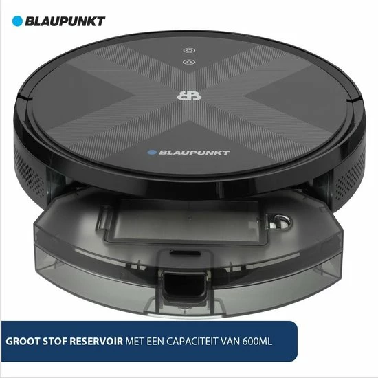 Blaupunkt Bluebot XVAC BPK-VCBB1XVB – Robotstofzuiger Met Optie Tot Dweilfunctie – Slimme Gyro Navigatie 4 Blaupunkt Bluebot XVAC BPK-VCBB1XVB – Robotstofzuiger Met Optie Tot Dweilfunctie – Slimme Gyro Navigatie - Afbeelding 4