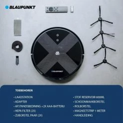 Blaupunkt Bluebot XVAC BPK-VCBB1XVB – Robotstofzuiger Met Optie Tot Dweilfunctie – Slimme Gyro Navigatie 29 Blaupunkt Bluebot XVAC BPK-VCBB1XVB – Robotstofzuiger Met Optie Tot Dweilfunctie – Slimme Gyro Navigatie -SolisVac Plus Shop 550x550 1515