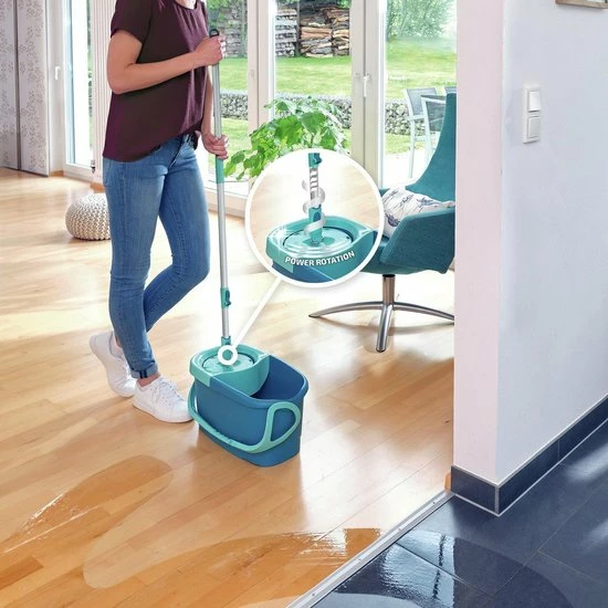 Leifheit Rotatie Clean Twist Disc Mop - Dweil Set Compleet - 6 L 7 Leifheit Rotatie Clean Twist Disc Mop - Dweil Set Compleet - 6 L - Afbeelding 7