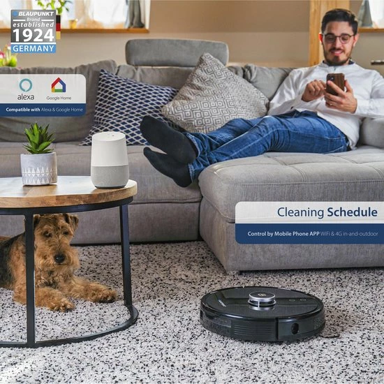 Blaupunkt Bluebot XTREME BPK-VCBB1XTE - Robotstofzuiger Met Dweilfunctie - Laser Navigatie - 3000Pa 7 Blaupunkt Bluebot XTREME BPK-VCBB1XTE - Robotstofzuiger Met Dweilfunctie - Laser Navigatie - 3000Pa - Afbeelding 7