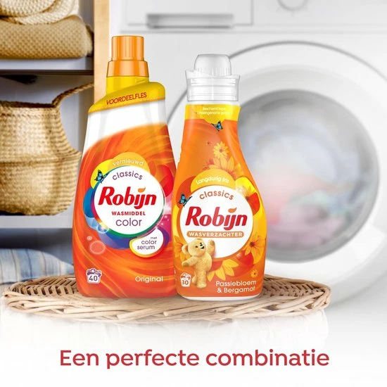 Robijn Klein & Krachtig Color Vloeibaar Wasmiddel - 2 X 34 Wasbeurten - Voordeelverpakking 5 Robijn Klein & Krachtig Color Vloeibaar Wasmiddel - 2 X 34 Wasbeurten - Voordeelverpakking - Afbeelding 5