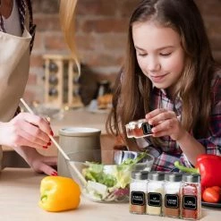 Soothe 24 Glazen Kruidenpotjes Set Met 2 Soorten Strooideksels – Kruidenstrooier – Compleet Pakket Incl Kruidenpotjes Stickers, Krijtstift En Accessoires -SolisVac Plus Shop 550x550 244