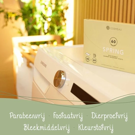 Cosmeau Wasstrips 120 Wasbeurten Lavendel Wasmiddel Wasvellen Detergent Sheets Eco Laundry Strips - Plasticvrij Biologisch Eco 5 Cosmeau Wasstrips 120 Wasbeurten Lavendel Wasmiddel Wasvellen Detergent Sheets Eco Laundry Strips - Plasticvrij Biologisch Eco - Afbeelding 5