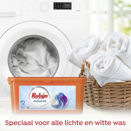 Robijn Stralend Wit Wascapsules - 3 X 29 Wasbeurten - Halfjaarbox 8 Robijn Stralend Wit Wascapsules - 3 X 29 Wasbeurten - Halfjaarbox - Afbeelding 8