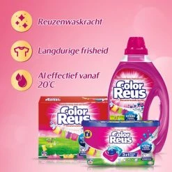 Color Reus Power Caps Wascapsules - Wasmiddel Capsules - Voordeelverpakking - 52 Wasbeurten -SolisVac Plus Shop 550x550 322