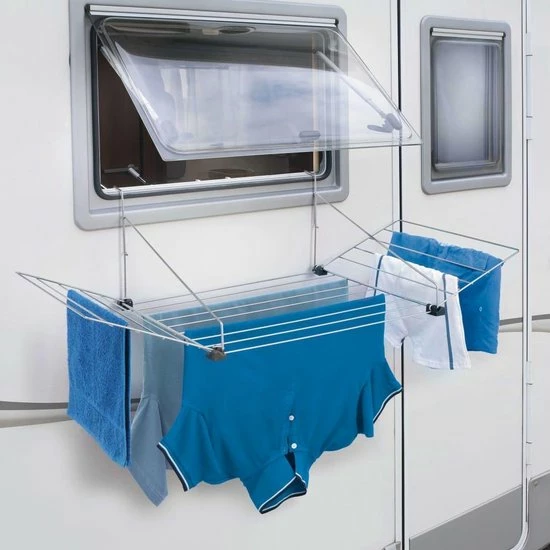 Tomado - Metaltex Tomado Tilburg Droogrek - 12m Drooglengte - Zilvergrijs 4 Tomado - Metaltex Tomado Tilburg Droogrek - 12m Drooglengte - Zilvergrijs - Afbeelding 4