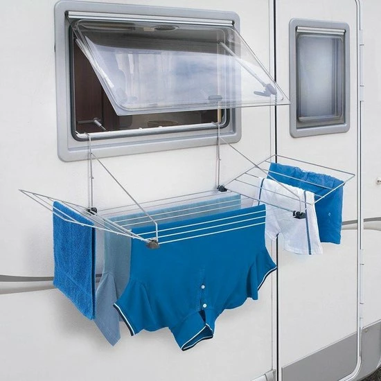 Tomado - Metaltex Tomado Tilburg Droogrek - 12m Drooglengte - Zilvergrijs 13 Tomado - Metaltex Tomado Tilburg Droogrek - 12m Drooglengte - Zilvergrijs - Afbeelding 13