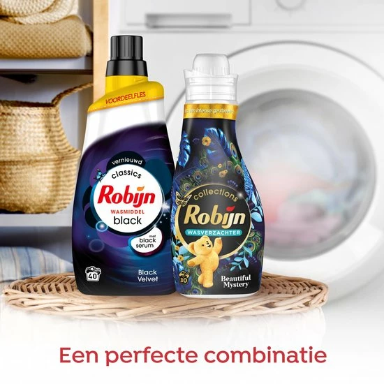 Robijn Klein & Krachtig Black Velvet Vloeibaar Wasmiddel - 2 X 34 Wasbeurten - Voordeelverpakking 6 Robijn Klein & Krachtig Black Velvet Vloeibaar Wasmiddel - 2 X 34 Wasbeurten - Voordeelverpakking - Afbeelding 6
