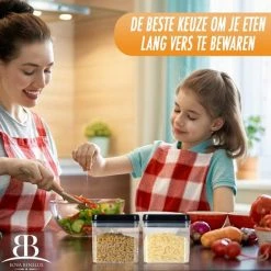 Grilla Voorraadpotten - Luchtdichte Deksels - 7 Stuks - Voorraadbussen - Kunststof 10 Grilla Voorraadpotten - Luchtdichte Deksels - 7 Stuks - Voorraadbussen - Kunststof -SolisVac Plus Shop 550x550 4