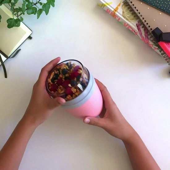 Mepal - Lunchpot + Vouwlepel Ellipse - Nordic Green - Yoghurtbeker Met Lepel - Muesli Beker To Go - Geschikt Voor Vriezer, Magnetron En Vaatwasser. 2 Mepal - Lunchpot + Vouwlepel Ellipse - Nordic Green - Yoghurtbeker Met Lepel - Muesli Beker To Go - Geschikt Voor Vriezer, Magnetron En Vaatwasser. - Afbeelding 2