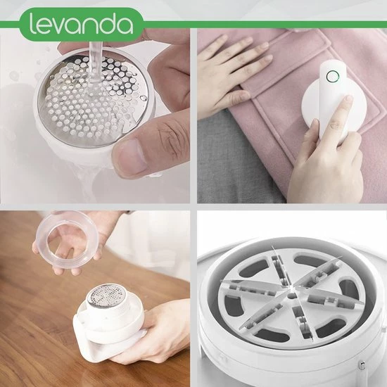Levanda Elektrische Pluizenverwijderaar Kleding - Ontpluizer Oplaadbaar Pluizentondeuse - Ontpiller Kledingontpluizer Pluizendief Lintremover Pluisjes Verwijdreraar Pillerkiller 3 Levanda Elektrische Pluizenverwijderaar Kleding - Ontpluizer Oplaadbaar Pluizentondeuse - Ontpiller Kledingontpluizer Pluizendief Lintremover Pluisjes Verwijdreraar Pillerkiller - Afbeelding 3