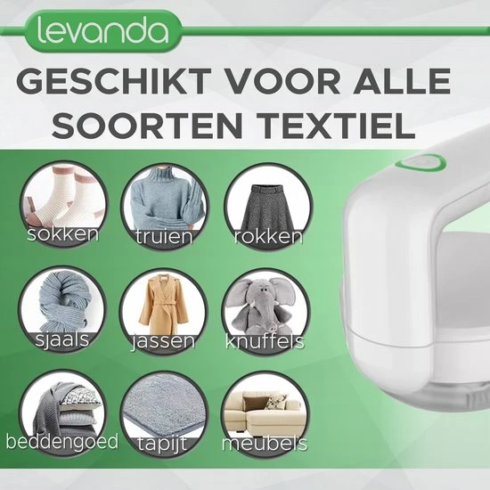 Levanda Elektrische Pluizenverwijderaar Kleding - Ontpluizer Oplaadbaar Pluizentondeuse - Ontpiller Kledingontpluizer Pluizendief Lintremover Pluisjes Verwijdreraar Pillerkiller 4 Levanda Elektrische Pluizenverwijderaar Kleding - Ontpluizer Oplaadbaar Pluizentondeuse - Ontpiller Kledingontpluizer Pluizendief Lintremover Pluisjes Verwijdreraar Pillerkiller - Afbeelding 4