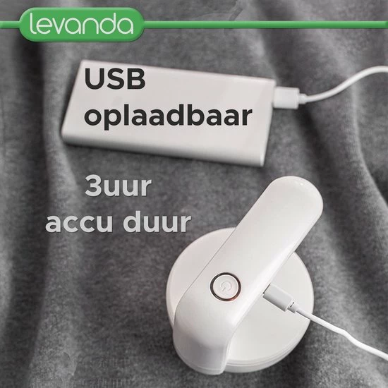 Levanda Elektrische Pluizenverwijderaar Kleding - Ontpluizer Oplaadbaar Pluizentondeuse - Ontpiller Kledingontpluizer Pluizendief Lintremover Pluisjes Verwijdreraar Pillerkiller 6 Levanda Elektrische Pluizenverwijderaar Kleding - Ontpluizer Oplaadbaar Pluizentondeuse - Ontpiller Kledingontpluizer Pluizendief Lintremover Pluisjes Verwijdreraar Pillerkiller - Afbeelding 6