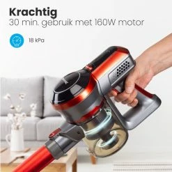 Auronic Steelstofzuiger - Draadloos - 4-in-1 - Op Batterij - 160W - Rood/Grijs 19 Auronic Steelstofzuiger - Draadloos - 4-in-1 - Op Batterij - 160W - Rood/Grijs -SolisVac Plus Shop 550x550 458