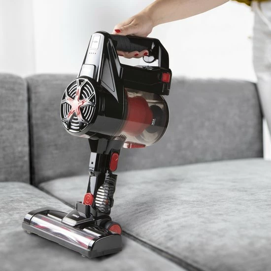 PRIMO Stofzuiger Zonder Zak PR504SV - 3-in-1 Steelstofzuiger Draadloos - Kruimelzuiger - HEPA Filter - Zwart/Rood 7 PRIMO Stofzuiger Zonder Zak PR504SV - 3-in-1 Steelstofzuiger Draadloos - Kruimelzuiger - HEPA Filter - Zwart/Rood - Afbeelding 7