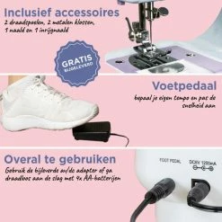 Crafts & Co. Crafts & Co Naaimachine - Ideaal Voor Beginners - 12 Ingebouwde Steken 13 Crafts & Co. Crafts & Co Naaimachine - Ideaal Voor Beginners - 12 Ingebouwde Steken -SolisVac Plus Shop 550x550 503
