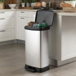 Curver Deco Bin Duo Prullenbak - Rechthoekig - 23L + 23L - Zilver Metallic 31 Curver Deco Bin Duo Prullenbak - Rechthoekig - 23L + 23L - Zilver Metallic -SolisVac Plus Shop 550x550 532