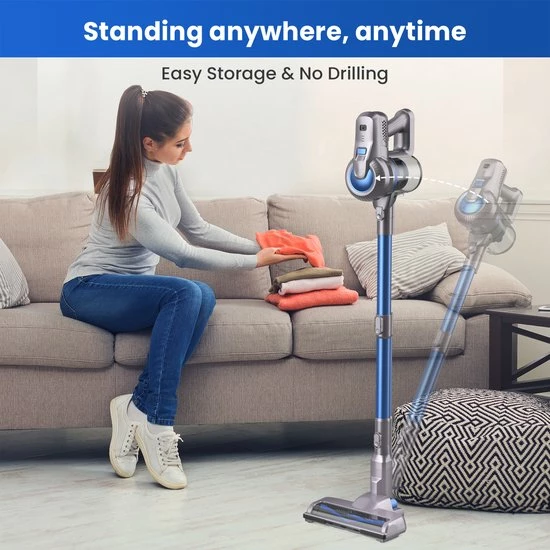 Greenote GSC50 Steelstofzuiger Draadloos - 23KPA - 200W - 4 In 1 - Dubbele Digitale Motor - Black Friday 2022 7 Greenote GSC50 Steelstofzuiger Draadloos - 23KPA - 200W - 4 In 1 - Dubbele Digitale Motor - Black Friday 2022 - Afbeelding 7